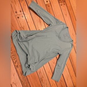 Beyond Threads Light Blue 100% cotton Athletic Yoga Top size medium